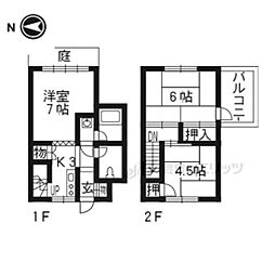 京都市北区紫竹西大門町の一戸建て