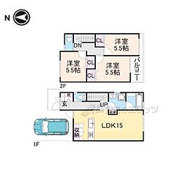 京都市左京区北白川東伊織町の一戸建て