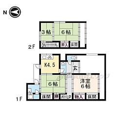 京都市北区等持院南町の一戸建て