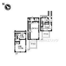 京都市西京区大枝北沓掛町３丁目の一戸建て