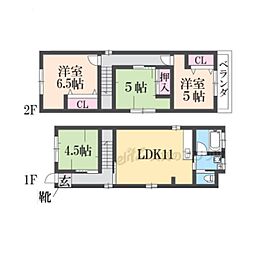 長岡京市西の京の一戸建て