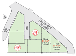 ー初公開ー建築条件なし売地　全7区画　土地面積40坪以上