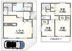 高槻市日向町　建築条件付売土地 東南角地