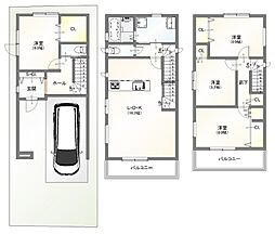 茨木市鮎川3丁目/新築プラン付一戸建 土地約23.8坪