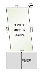 高槻市藤の里町／建築条件無売宅地 土地約33坪