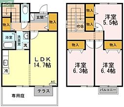 岡山市北区横井上の一戸建て