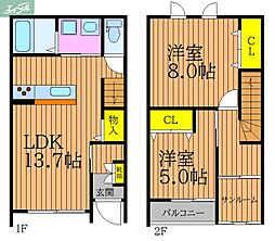 岡山市北区北方4丁目の一戸建て