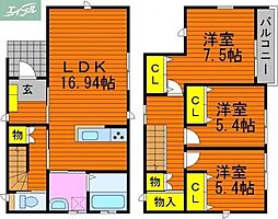 岡山市北区津島本町の一戸建て