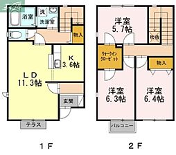 岡山市北区横井上の一戸建て