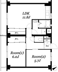 北茅ヶ崎アパートメント7号棟 405