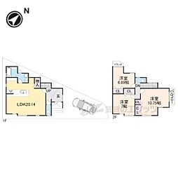 乙訓郡大山崎町字下植野小字宮本の一戸建て