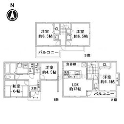 長岡京市今里更ノ町の一戸建て