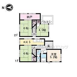 城陽市富野乾垣内の一戸建て