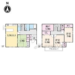宇治市伊勢田町名木１丁目の一戸建て
