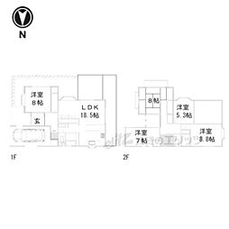 長岡京市うぐいす台の一戸建て