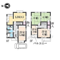 城陽市寺田西ノ口の一戸建て