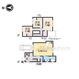 城陽市枇杷庄島ノ宮の一戸建て