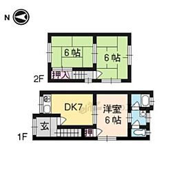 宇治市伊勢田町中山の一戸建て