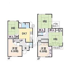宇治市小倉町西浦の一戸建て