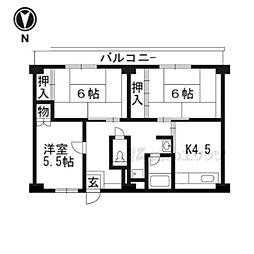 ビレッジハウス城陽2号棟 402