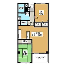 プレジール沢村 1-B