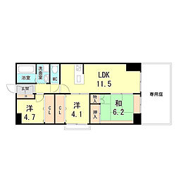 サンハイツ武庫之荘2号棟 101