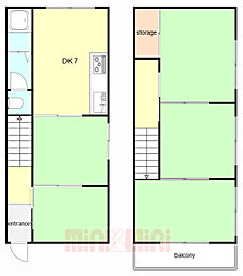 津門仁辺町貸家