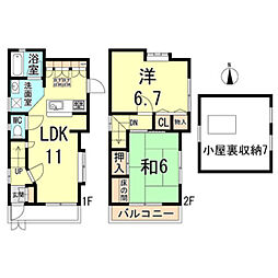 西宮市上大市4丁目戸建貸家