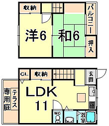 リバーサイドテラス　西棟 3