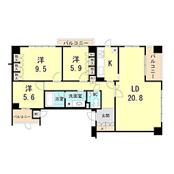 ロイヤルフェルティ東灘住吉 204