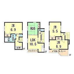 尼崎市西御園町の一戸建て