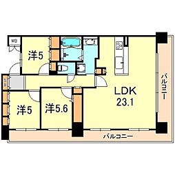 六甲アイランドＣＩＴＹ　Ｗ7Ｒｅｓｉｄｅｎｃｅ10番館 1406