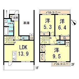 中道通4丁目タウンハウス 1