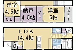 京都市北区紫竹西高縄町の一戸建て