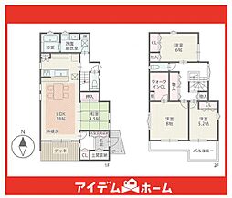 尾張旭市北原山土地区画整理105街区　2号棟