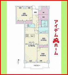北区シティーコーポ鳩岡