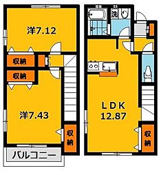 カサーレ西川田Ｄ 106号室