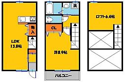 メゾネット元今泉B 2号室
