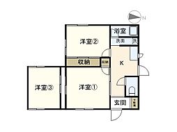大山貸家 B号棟 1