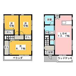 栢山貸家　LILIUM　D棟