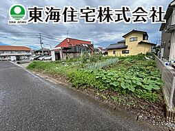安積町荒井字大池　建築条件無し売地