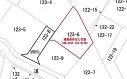 静町　建築条件なし売地