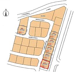 東山1丁目　建築条件無し売地　全6区画　12
