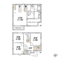 市川市北国分３丁目の一戸建て