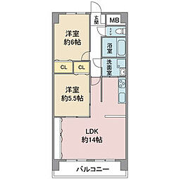 レージュ川秋 2B