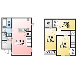 歌里町賃貸B棟 1