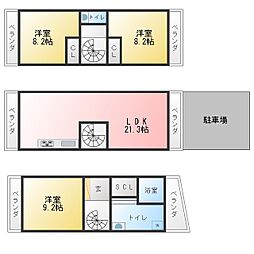 西枇杷島町テラスハウス 1