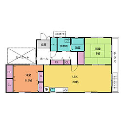 春田4丁目平屋建貸家 1