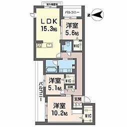 カーサ　グリシーナ　北原 401