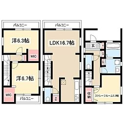 名古屋市中川区高畑４丁目の一戸建て